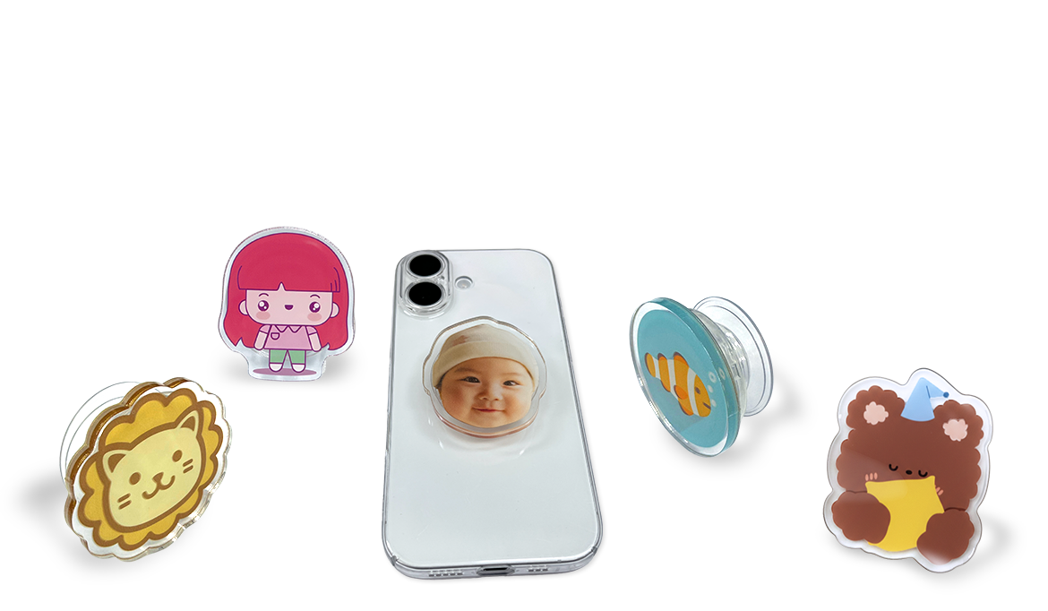 プリントモン　スマホグリップ　印刷