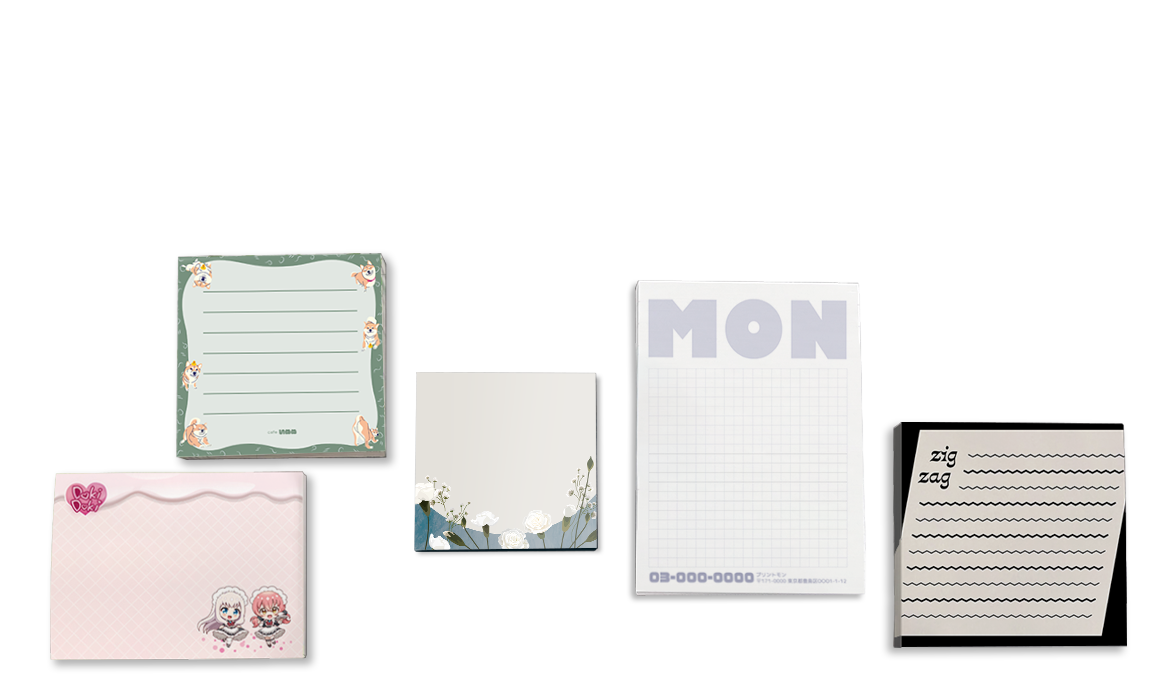 プリントモン　メモ帳　印刷